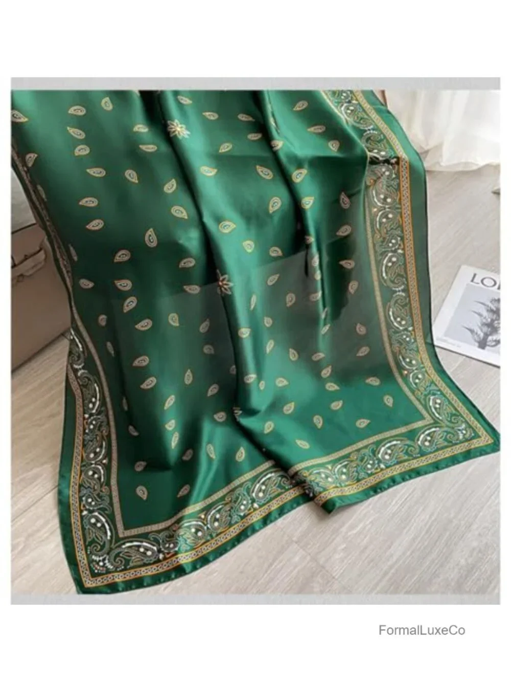Oversized Silk-like Scarf Fashion Shawl Wrap Long Satin Lightweight